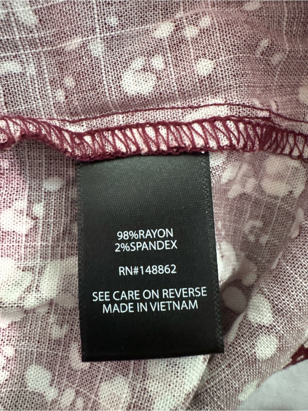 Torrid Burgundy Floral Ruffle V-Neck Dress Size 4x - Picture 7 of 7